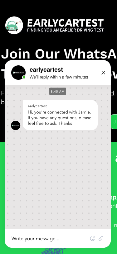 EarlyCarTest mobile
